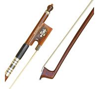 SURVEAL Prossional Brazilwood Baroque Violin Bow Carved Ox horn Frog with Best Mongolia Horse Tail and Best Elastic Arco de Violino Size 4/4 (4/4)
