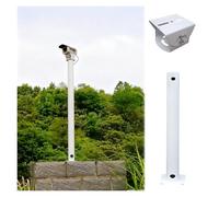 Surveillance Camera Holder Column with Universal Joint, Adjustable 180°-360°, Extra-Long CCTV Pole for Enhanced Stability