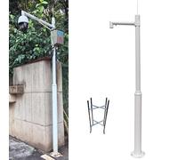 Surveillance Pole for Outside, CCTV Camera Post 6.6-19.7ft, Outdoor Security Mount for Dome Cameras