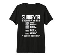 Survey Hourly Wage - Land Surveyor Meter Premium T-Shirt