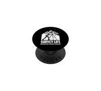 Survey Life Mountains Don’t Measure Themselves Surveyor PopSockets Adhesive PopGrip