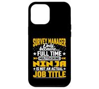 Survey Manager Job Title - Funny Survey Director Case for iPhone 12 Pro Max