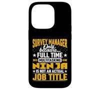 Survey Manager Job Title - Funny Survey Director Case for iPhone 14 Pro
