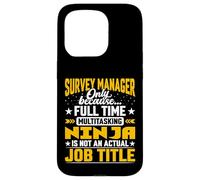 Survey Manager Job Title - Funny Survey Director Case for iPhone 15 Pro