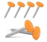 Survey Markers Stakes Property Line marker Low Profile Boundary Markers - 6 Pack Orange