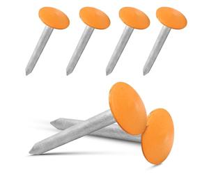 Survey Markers Stakes Property Line marker Low Profile Boundary Markers - 6 Pack Orange