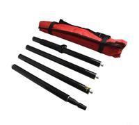 Survey Pole 1.8M Carbon Fiber Centering Rod for GPS GNSS Total Stations, 4-Section Measuring Pole with 5/8" Thread, 32mm Diameter, Compatible with