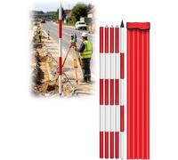 Survey Pole for Site Survey Construction Marking Engineering Measuring(500cm/196.9inch)