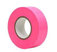 Survey Tape, Fluorescent High Visibility, Non-Adhesive Weather Resistant, 8.5x8.5x2.5cm, Marking Ribbon, Boundary Tape, Tear Resistant Unroll for Construction Sites Garden Fence Outdoor