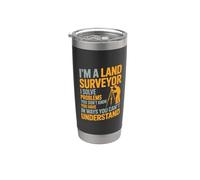 Surveying Examiner, I'm A Land Surveyor I Solve Problems Stainless Steel Insulated Tumbler