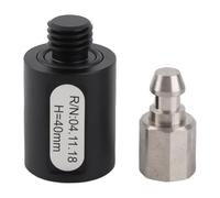 Surveying Pole Adapter 5/8inx11 Thread 40mm Length Aluminium Alloy GPS Quick Release Adapter for GPS RTK Total Station Prism Tripods and Surveying Equipment