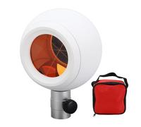 Surveying Prism Head, Total Station Prism Ball Shape 64mm Diameter 100mm Scanning Sphere Surveying Prism 5/8in Female Thread