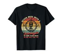 Surveying Vintage Retro Never Mess With A Land Surveyor T-Shirt