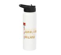 Surveying Wizard Land Surveyor Apparel Stainless Steel Insulated Water Bottle