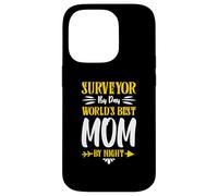 Surveyor by day worldÂs best mom by night Case for iPhone 14 Pro
