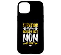 Surveyor by day worldÂs best mom by night Case for iPhone 15 Plus