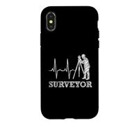 Surveyor Heartbeat EKG Land Surveying Field Crew Case for iPhone X/XS
