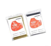Survival and Safety Space Blanket with Thermal Reflective Mylar Film for First Aid Use and Protection Against Cold Weather in Outdoor Activities (Silver（130 * 210cm）)