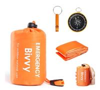 Survival Bag, Emergency Sleeping Bag, Survival Sleeping Bag, Reusable Survival Bivvy Bag,Waterproof Emergency Blanket, Ultralight, Heat-Repellent, Cold Protection for Outdoor Camping Hiking Hiking