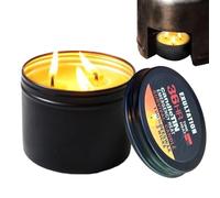 Survival Candle - Candle, 36-Hour Burning 3-Wick Odorless Beeswax Jar | Long-Lasting Light for Power Outages Camping Hiking