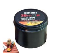 Survival Candle - Long Burning Survival Candle Design Wick 3 Times Brighter 36 In Jar | Lamp With 3 Wicks For The