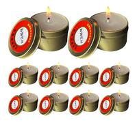 Survival Candles Long Burning EME-rgency Blackout, EME-rgency Survival Candle, 30 Hours s-mokeless Odorless Candles Set of 10 for Indoor Outdoor Camping & Blackout