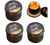 Survival Candles Long Burning Emergency Blackout (3 Wicks)- 36 Hours Long Burning Survival Kit in Tin Box, Soy Wax Candle Lights for Blackout, Winter Storm, and Power Outages Essentials (3pcs)