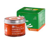 Survival Candles, Smokeless Lights, Long Lasting Burn Time, 2.95inx2.36in, Multi-Purpose Wax Gear, for Disaster Kits, Storm Preparedness, Shelter, Outdoor Lighting Use