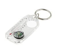 Survival Compass Thermometer Keychain - Compact Keychain For Outdoors, 6x3x1cm Small Compass Thermometers, Guide Aid For Hiking Camping Travel Adventure Safety Equipment D