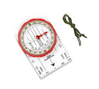 Survival Compasses With Ruler Scale Hiking Boatings Orienteering Camping Compasses Map Ruler Magnifier For Map Reading Orientation Compasses Navigation Tool