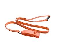 Survival Duck Emergency Survival Distress Whistle with Breakaway Lanyard, Super Loud 80 dB Safety Whistle for Hiking, Kayaking, Boating, Wild Swimming, Hi-Vis Colours (1, Orange)