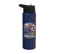 Survival Instincts Vulture Symbol Power Stainless Steel Insulated Water Bottle
