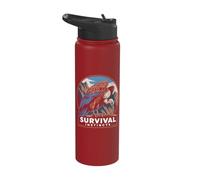Survival Instincts Vulture Symbol Power Stainless Steel Insulated Water Bottle