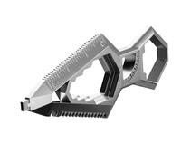 Survival Keychain | Angle Gauge, Cutter and Ruler - Compact Screwdriver Stainless Steel Keychain Ruler - For Work Camping Survival Hiking Outdoor Car