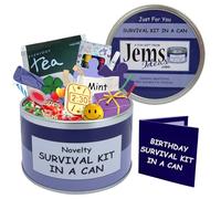 Survival Kit In A Can Birthday Humorous Novelty Fun Gift Happy Birthday Present & Card All In One. Friend, Sister, Brother, Mum, Dad, Niece, Nephew, Aunt, Uncle, Cousin, Nan, Grandad. (Purple/Lilac)