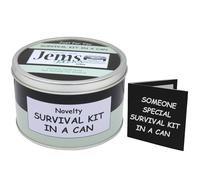 Survival Kit In A Can Someone Special Fun Novelty Gift for Her or Him - Thoughtful Thinking of You Present - Birthday, Christmas or Valentine’s Day Gift for Women or Men (Black/Mint)