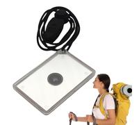 Survival Mirror - 7.6x5.1cm Reflective Acrylic Signal Flash Compact Rescue Tool For Camping Keychain Lightweight Pendant Design | Hiking Backpacking Al Ai