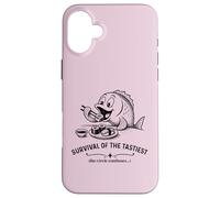 Survival of the Tastiest Sushi Lover Funny Case for iPhone 16 Plus