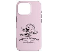Survival of the Tastiest Sushi Lover Funny Case for iPhone 16 Pro