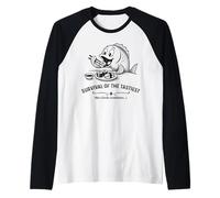 Survival of the Tastiest Sushi Lover Funny Raglan Baseball Tee