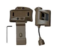 Survival Signal Light, Ultrabright LED Signal Light, ARC Rail Mount for Hardhats, IR Strobe Light Mounting System for Trade Work