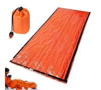 Survival Sleeping Bag - 90x210cm Thermal Sleep Bag, Outdoor Ground Mat With Whistle | Outdoor Camping Gear Ground Mat For Hiking, Backpacking, Extreme Weather Fishing Adventure Women Men