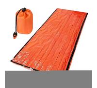 Survival Sleeping Bag - Body Heat Retaining Floor Mat, Compact Floor Mat with Whistle, Sleeping Bag for Outdoor Camping Equipment | Insulation, Warm Equipment for Hiking, Extreme Weather, Fishing