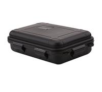 Survival Storage Box Outdoor Survival Storage Box Plastic Shockproof Waterproof Container Airtight Case Carry Box for Outdoor Activities Travel or Home Use 2 Colors 2 Sizes(Black L)