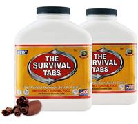 Survival Tabs - 30 Day Survival Food Supply - Gluten Free and Non-GMO 25 Years Shelf Life (2 x 180 tabs/Bottle - Chocolate)
