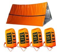 Survival Tent, Emergency Tent 8x5x3ft Reflective Portable Survival Waterproof Windproof Fireproof Lightweight Emergency Shelter for Camping, Hiking and Outdoor, Life