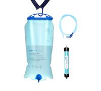 Survival Water Filter Hydration Drinking Cleaning Straw Purifier Bag | Water Purifier Survival for Camping Backpacking Mountaineering Trekking Outdoor Travel Power Outage