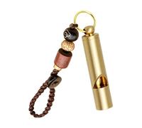Survival Whistle,Vintage Brass Coaching Whistle - Auspicious Car Keychains Pendant, Portable Training Supplies For Sports