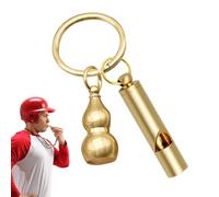 Survival Whistle - Vintage Brass Whistle For Coaches | Auspicious Car Keychains Pendant, Portable Training Supplies For Sports