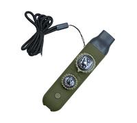Survival Whistle with Compass | 7-in-1 Outdoor Camp Safety Gear,Camping Whistle with LED Light | for Hikers Runners Hiking Camping Running Boating Women Men Backpacking Mountain Climbing Road Trips